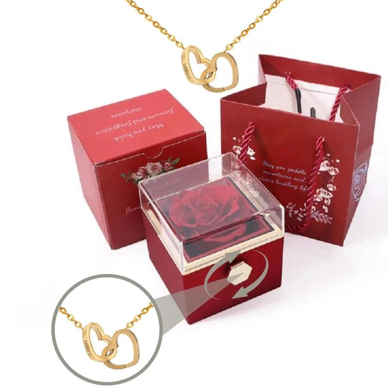 Colar Amor Infinito - Banhado em Ouro 18K + Brinde Caixa de Rosas