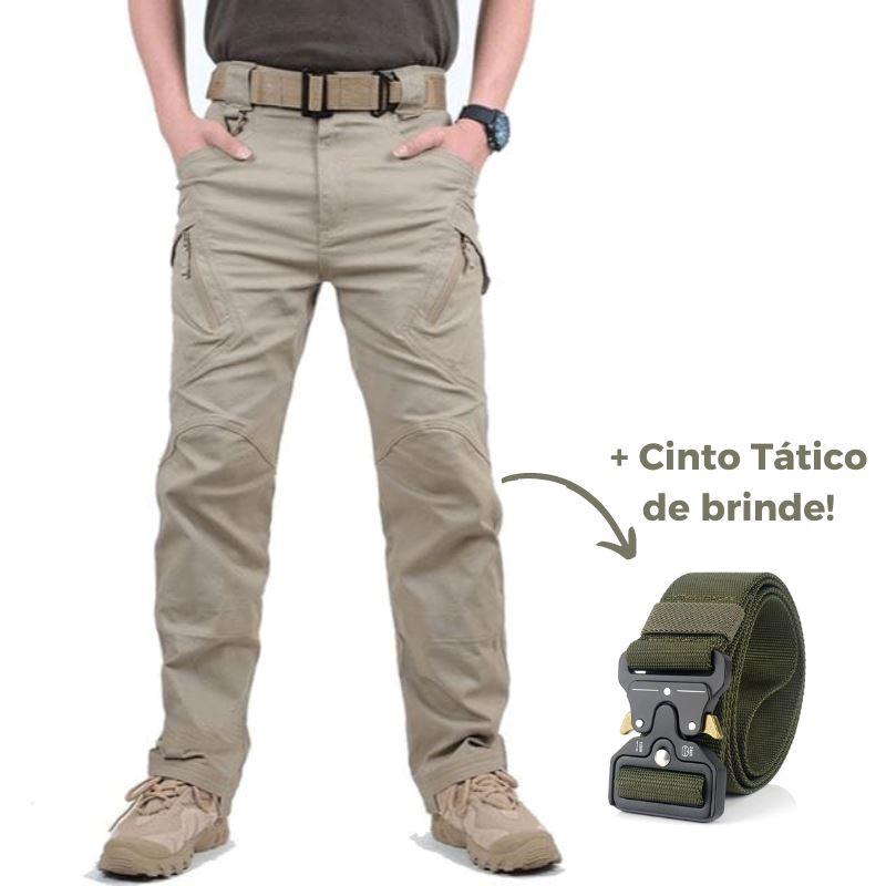 Calça Tática Militar Resistente e Impermeável + Cinto de Brinde