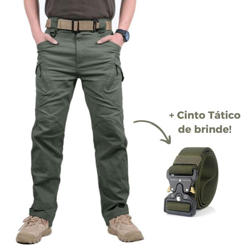 Calça Tática Militar Resistente e Impermeável + Cinto de Brinde