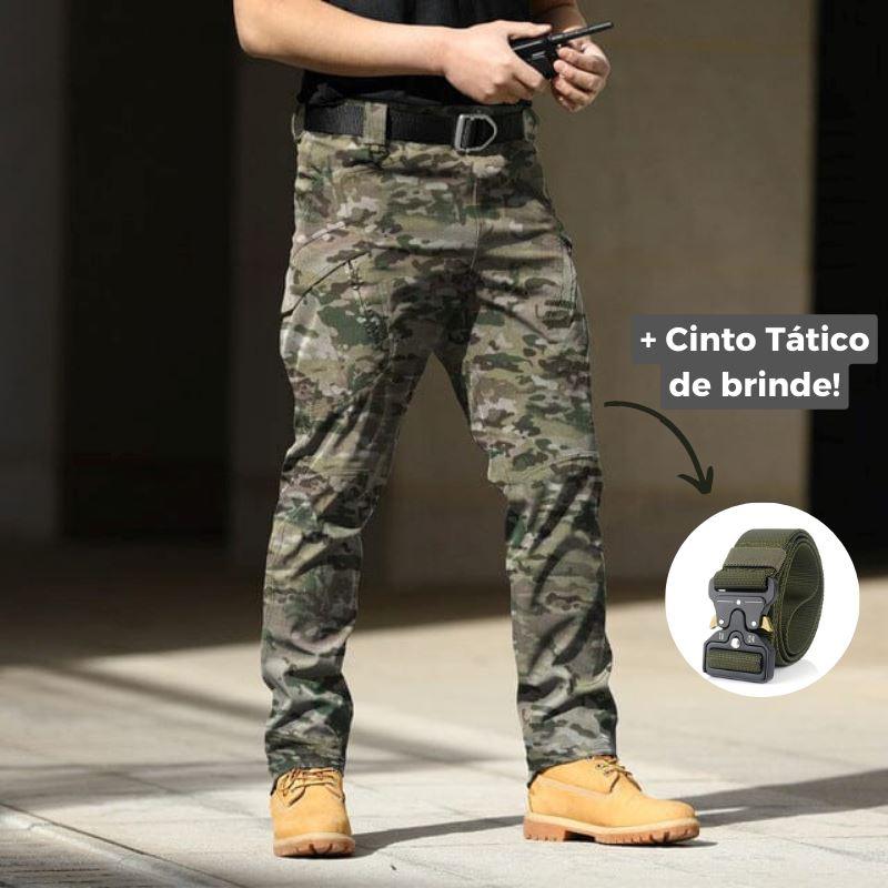 Calça Tática Militar Resistente e Impermeável + Cinto de Brinde